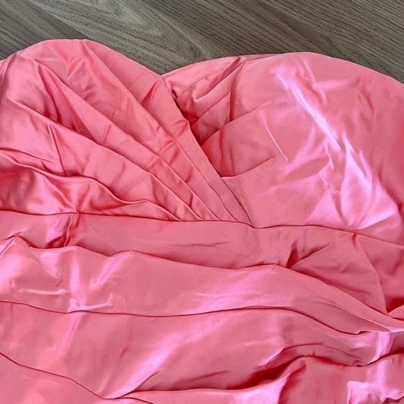 Davids Bridal Dress Plus Strapless Bridesmaid Prom - Picture 6 of 15